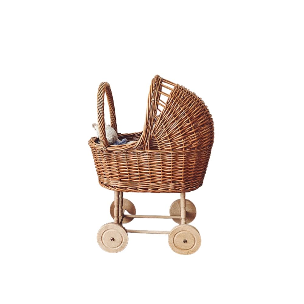 Amazon.co.jp: LUOGOXIベビーカー 天然籐製おもちゃ 子供用おもちゃ